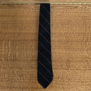 YSL black & red striped tie